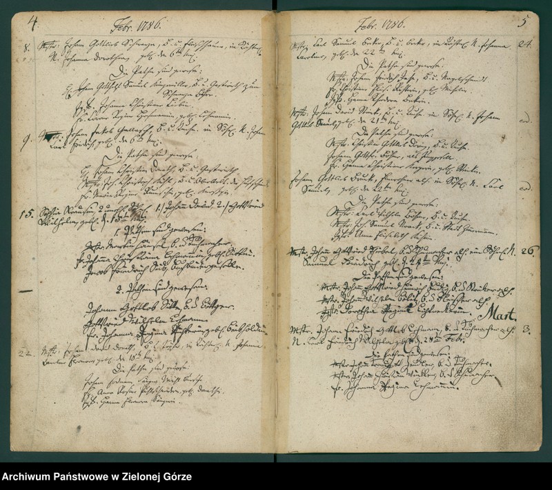 image.from.unit.number "Taufbuch bei der Stadt und Pfarrkirche Guben anfangen 1786-1801"