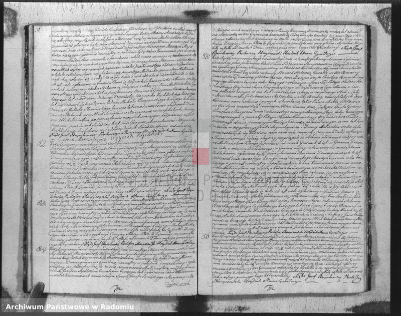 Obraz 18 z jednostki "Akta stanu cywilnego parafii Skaryszów małżeństw na rok 1820"