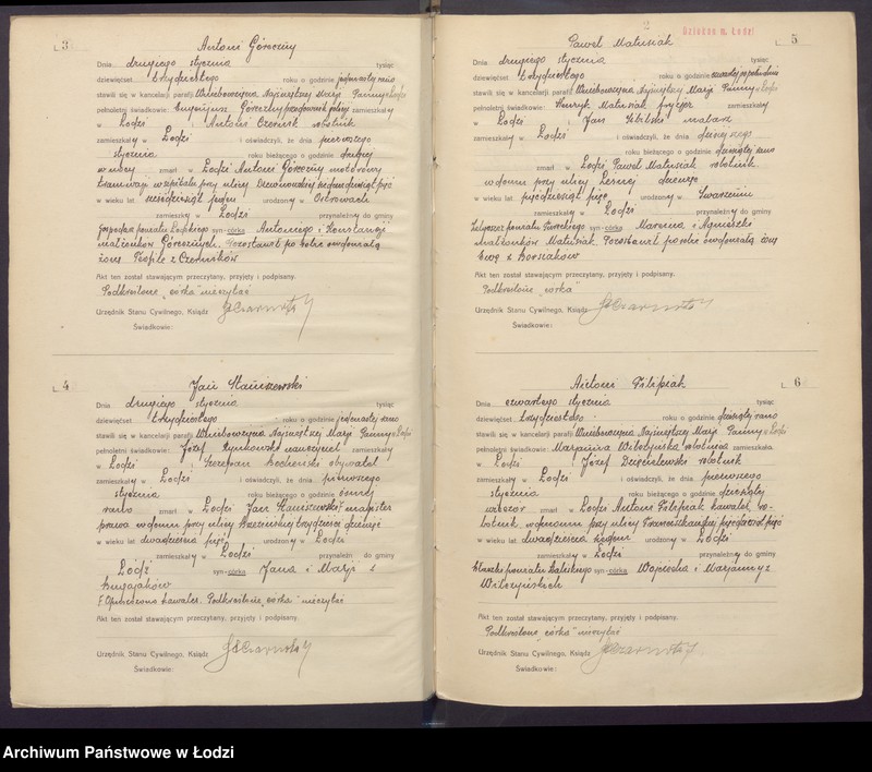 Obraz 4 z jednostki "Akta zgonów"