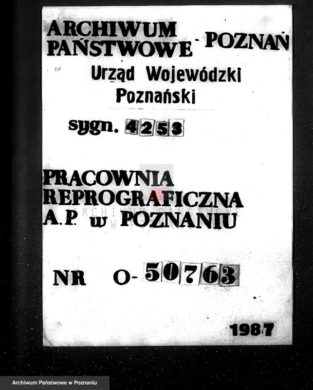 Obraz 1 z jednostki "Zatwierdzenie zakładu przemysłowego /tartak/ H. Drobińskiego w Poniecu pow. gostyński"