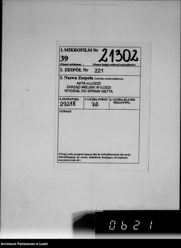 Obraz 2 z jednostki "Anordnungen und Umläufe an alle Abteilungsleiten Getto-Verwaltung"