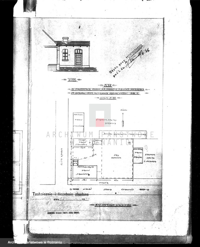 Obraz 12 z jednostki "Zatwierdzenie zakładu przemysłowego rzeźni Leona Adamczaka w Gulczu pow. czarnkowski"