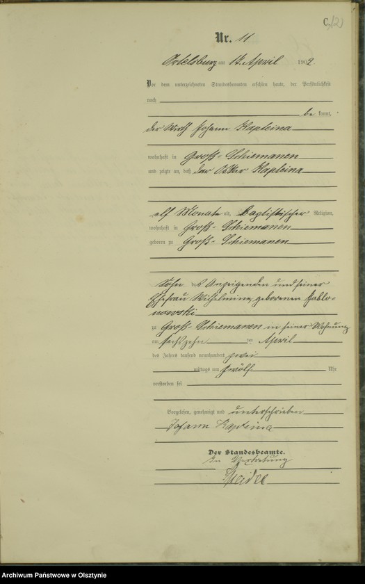 image.from.unit.number "Sterbe-Neben-Register Nr 1- 43"