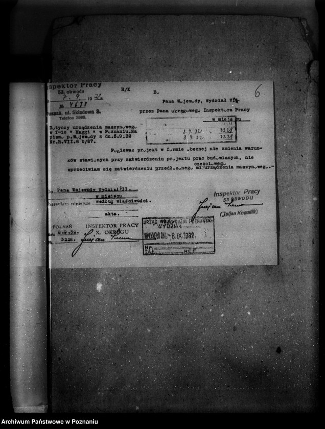 Obraz 10 z jednostki "Zatwierdzenie projektu urządzenia zakładu przemysłowego Firmy "Maggi" Spółka z o.o. w Poznaniu nr 545"