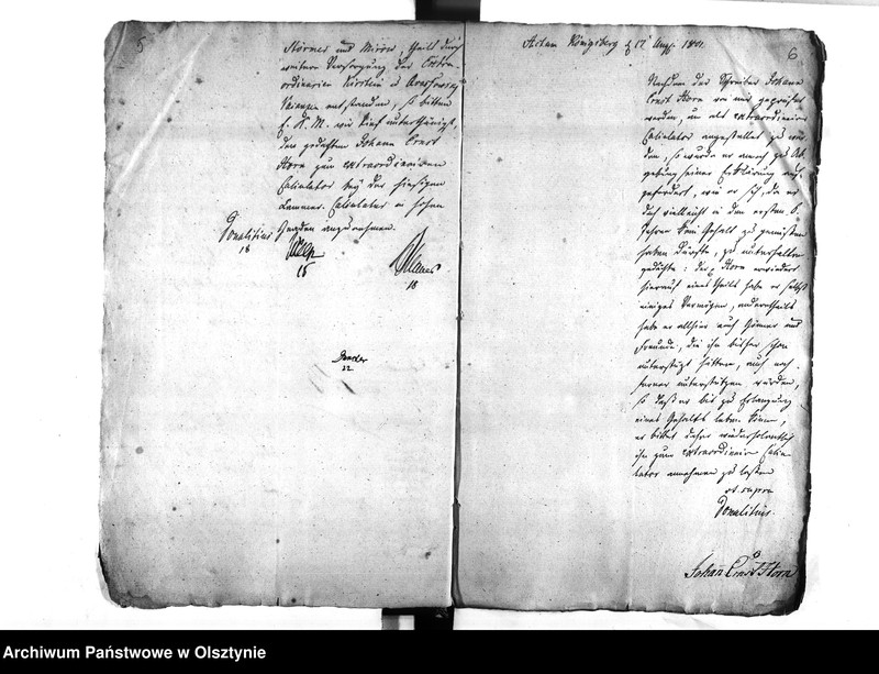 image.from.unit.number "Regierungs-Sekretair Horn [Johann Ernst]"