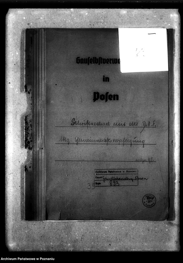 Obraz 4 z jednostki "Schriftwechsel mit der Deutsche Arbeiters Front [Korespondencja w sprawie zbiorowego żywienia]."