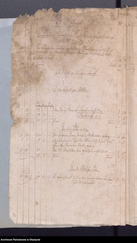 image.from.unit.number "Passenheimsche Stadt Kirchen Rechnung über Einnahme und Ausgabe"