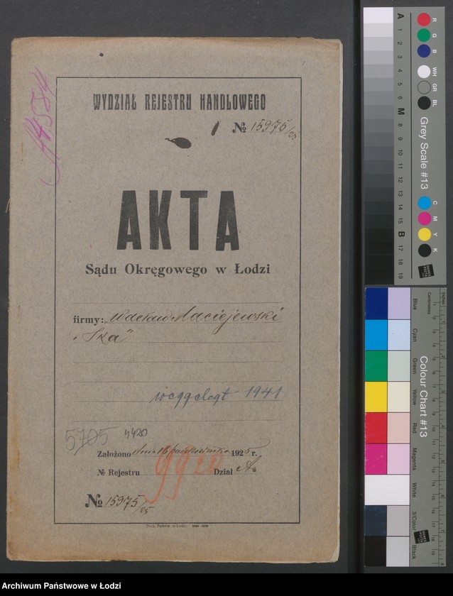 Obraz 2 z jednostki "Wacław Maciejewski i S-ka- przedsiębiorstwo masarskie"