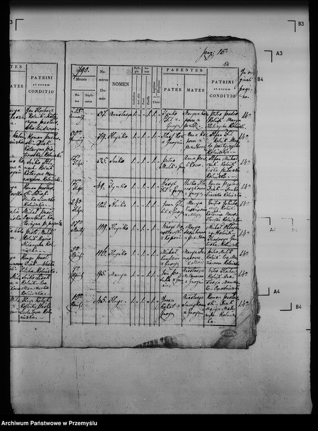 Obraz 20 z jednostki "[Kopie ksiąg metrykalnych parafii Gnojnice z filią Wola Gnojnicka (dekanat Jaworów)]"