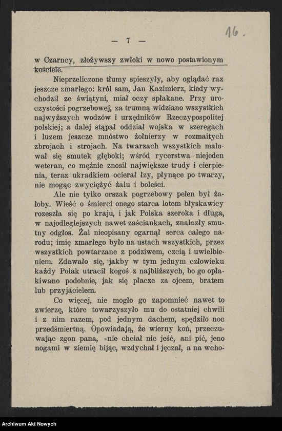 image.from.unit.number "Grochulski Hipolit (proboszcz parafii Czarńca); Załączniki: a) list do Ks. dr T. Pomian-Kruszyńskiego (odpis); b) program i projekt utworzenia Komitetu budowy grobowca i uczczenia pamięci St. Czarnieckiego (maszynopis); c) odpis uroczystości żałobnych ku czci St. Czarnieckiego w 1906 r. odpis z "Jutrzenki"; d) Wiktor Czermak - "O Stefanie Czarnieckim…", Lwów 1909 (broszura); e) wycinek prasowy; L.1"