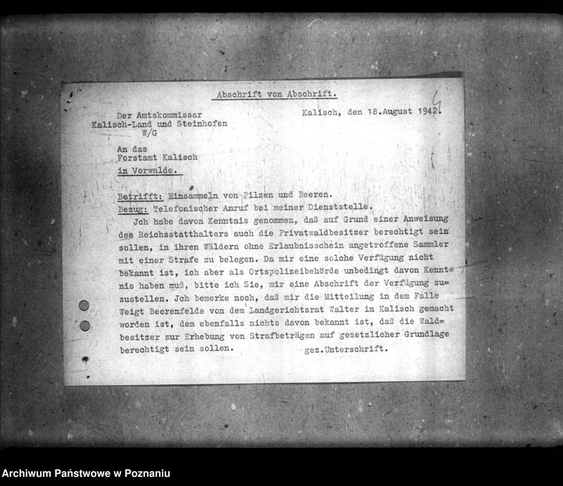 Obraz 9 z jednostki "Polizeiverordnung zum Schutze der Feldfrüchte und der Walderzeugnisse"