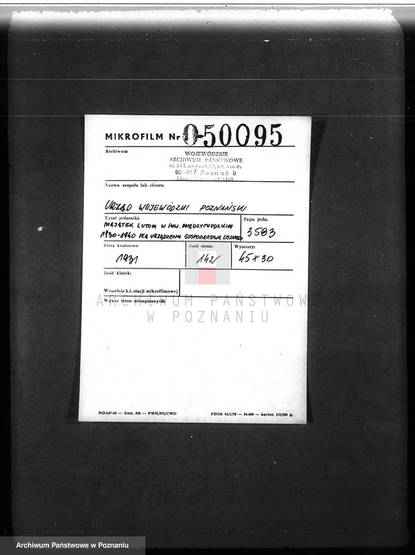 Obraz 2 z jednostki "Majątek Lutom w powiecie międzychodzkim 1930-1940 Plan urządzenia gospodarstwa leśnego"