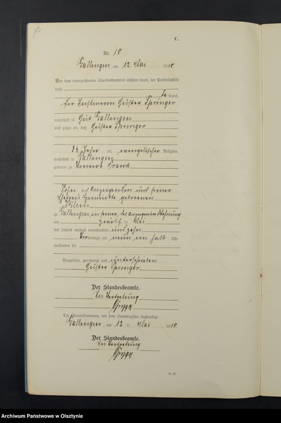 image.from.unit.number "Sterbe-Neben-Register Nr 1 - 27"