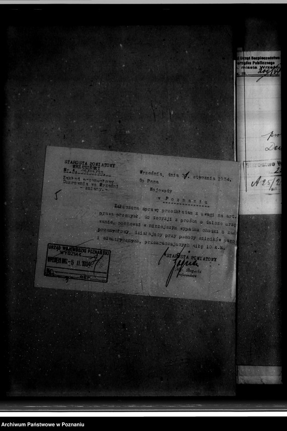 Obraz 9 z jednostki "Zatwierdzenie zakładu przemysłowego /urządzenie cukrowni we Wrześni/ Spółka Akcyjna"