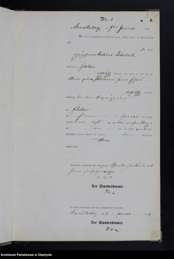 Obraz z jednostki "Geburts-Neben-Register Nr 1 - 82 Sterbe-Neben-Register Nr 1 - 63"