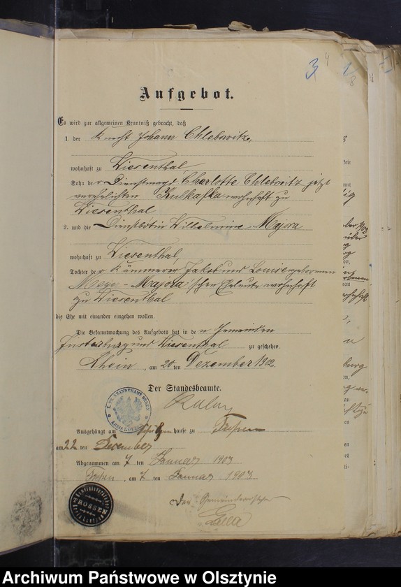image.from.unit.number "Beläge zum Heirathsregister"