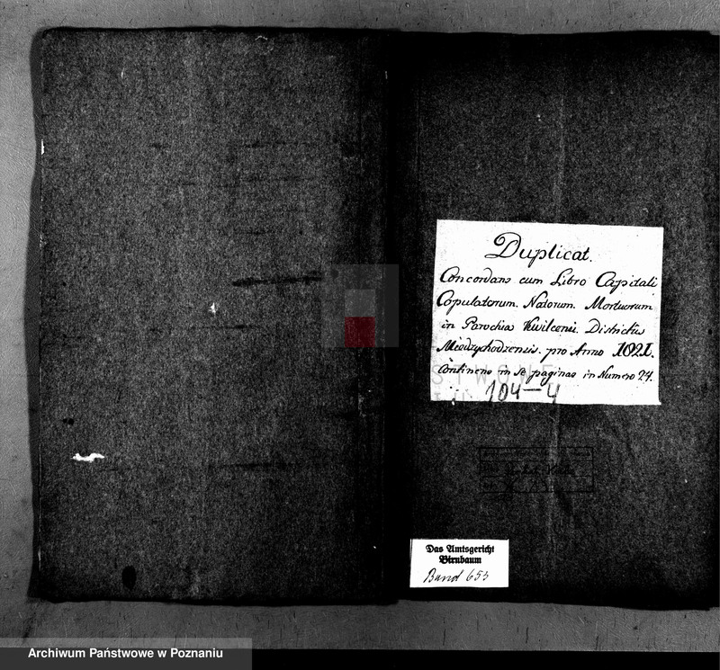 Obraz 1 z jednostki "Duplikat copulatorum, baptisatorum et sepultorum"