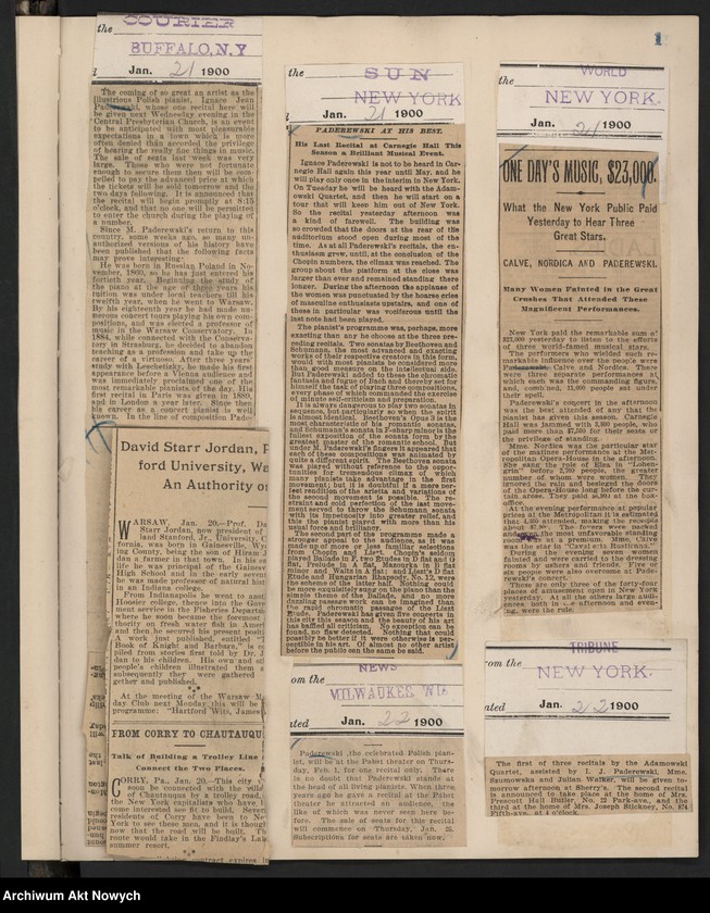 image.from.unit.number "Amèrique 1900 (Wycinki prasowe dotyczące tournée i koncertów w Stanach Zjednoczonych i Meksyku)"