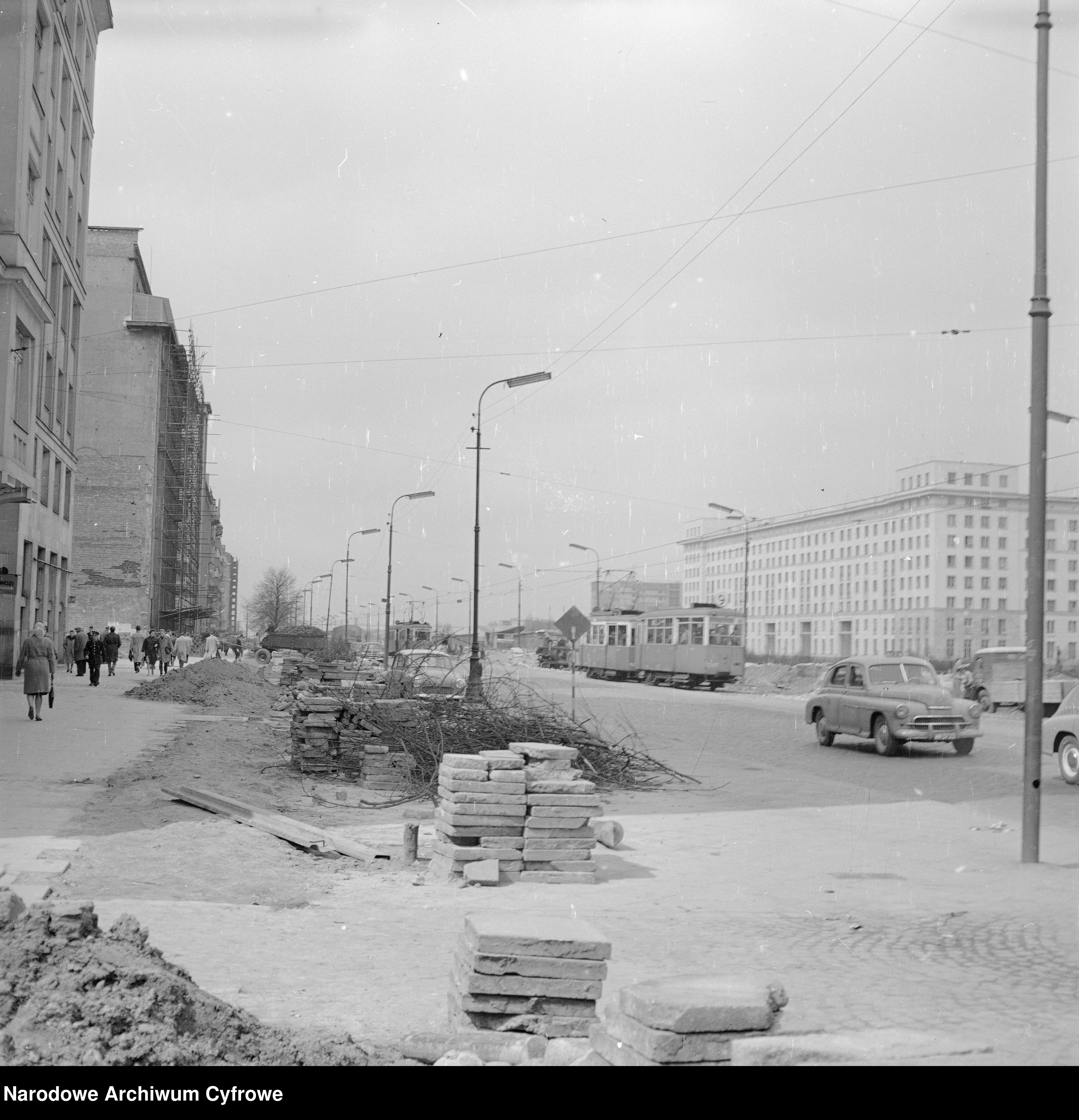 Skan z jednostki: Poszerzanie Al. Jerozolimskich w Warszawie