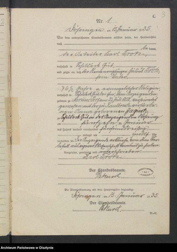 image.from.unit.number "Sterbe-Neben-Register Nr 1-21"