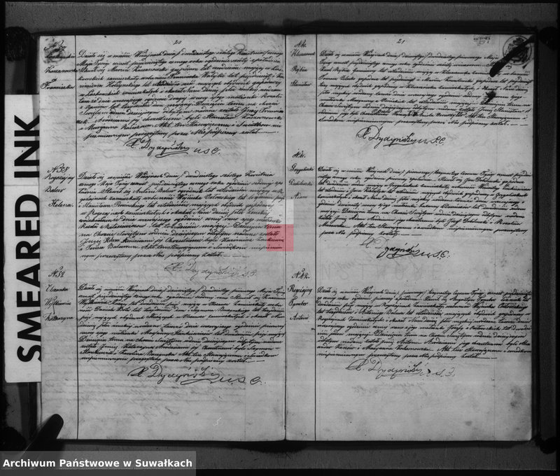 image.from.unit.number "Duplikat urodzonych, zaślubionych i umarłych parafii wiżajńskiej na rok 1858"