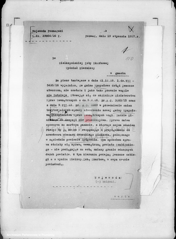 Obraz 17 z jednostki "Powiat Szubin /sprawy samorządowe/"