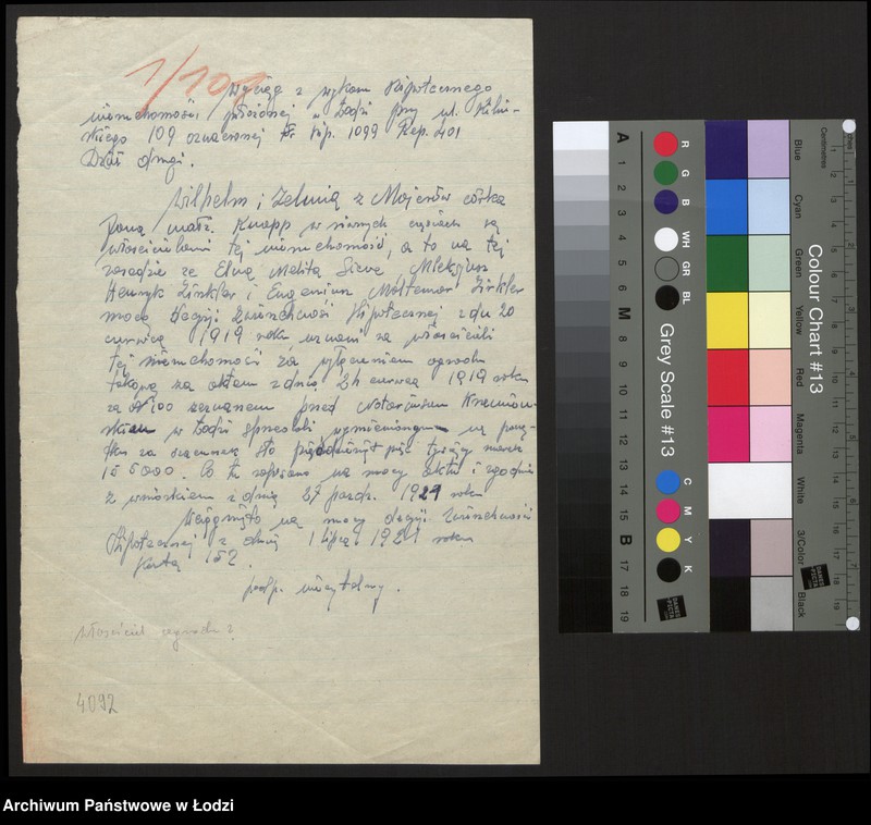 Obraz 2 z jednostki "Lageplan Buschlinie Nr 109 Litzmannstadt"