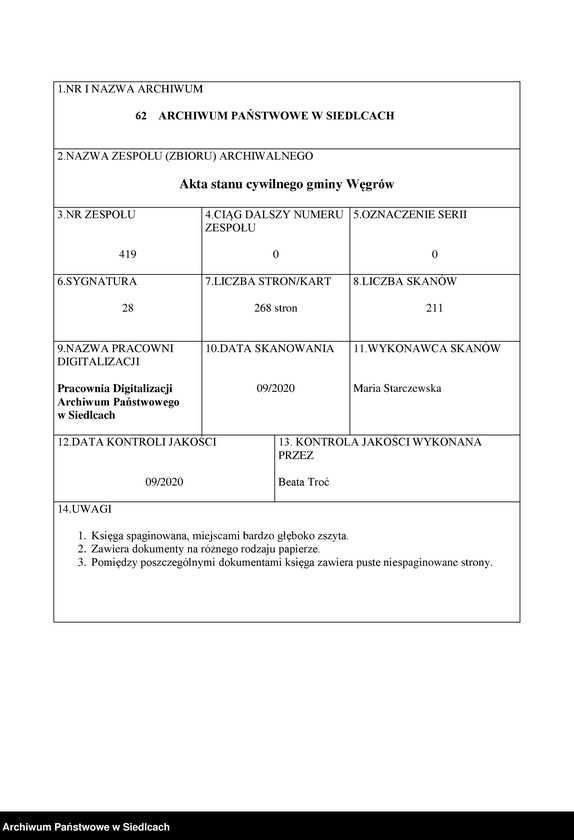 Obraz 1 z jednostki "Dowody do akt małżeństw"