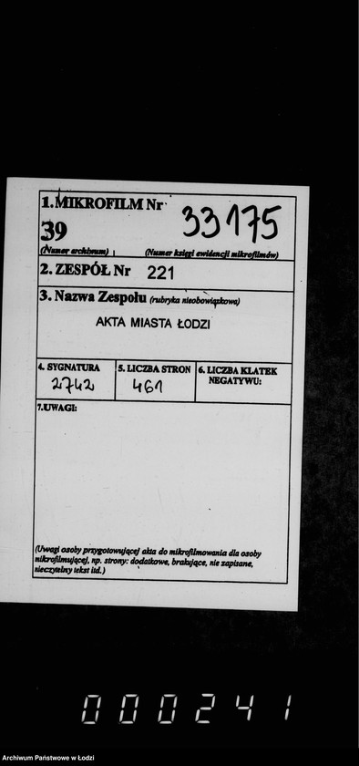 Obraz 2 z jednostki "O nedoimkach po knigam Lodzinskago Uezdnago Kaznačejstva za I polovinu 1901 goda"