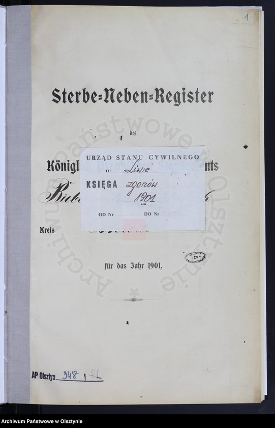 image.from.unit.number "Sterbe-Neben-Register Nr 1 - 62"