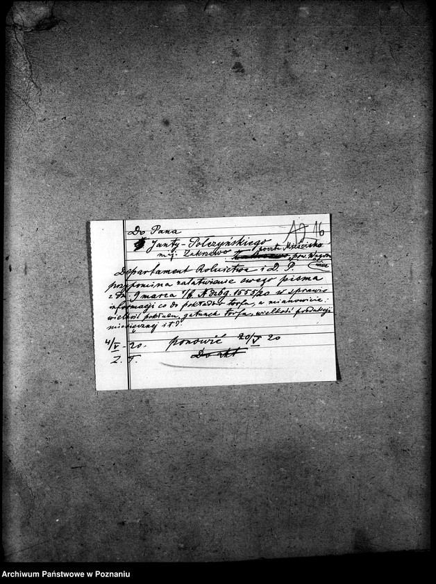 Obraz 20 z jednostki "Fabrykacja torfu - korespondencja"