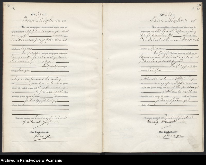 Obraz 20 z jednostki "Księga urodzeń t. II"