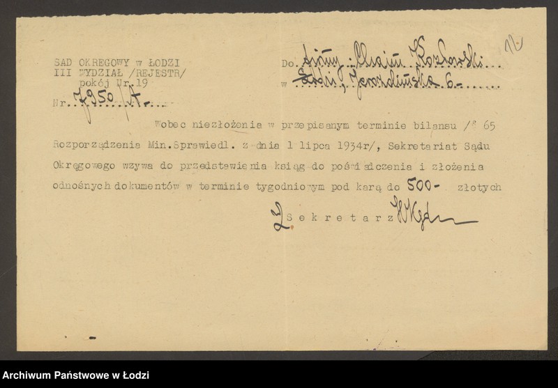 Obraz 14 z jednostki "Chaim Kozłowski- sprzedaż żelaza"