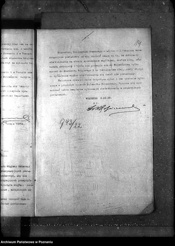 Obraz 18 z jednostki "Sprawy ogólne wąglik, szelestnica i zaraza dziczyzny"