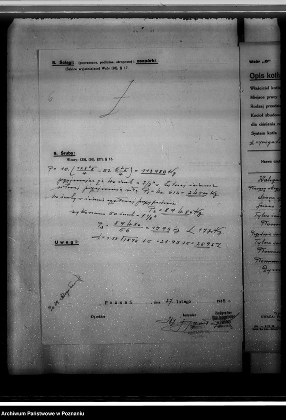 image.from.unit.number "Krochmalnia w Bronikowie pow. kościański W. Forstmann nr woj. kotła 2678"