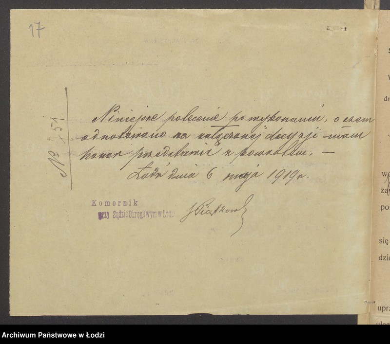 Obraz 19 z jednostki "Chaim Icko Stillerman, Zachariasz Herman- kupno i sprzedaż manufaktury"