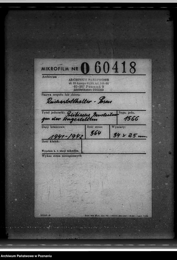 Obraz 2 z jednostki "Politische Beurteilungen der Angestellten"