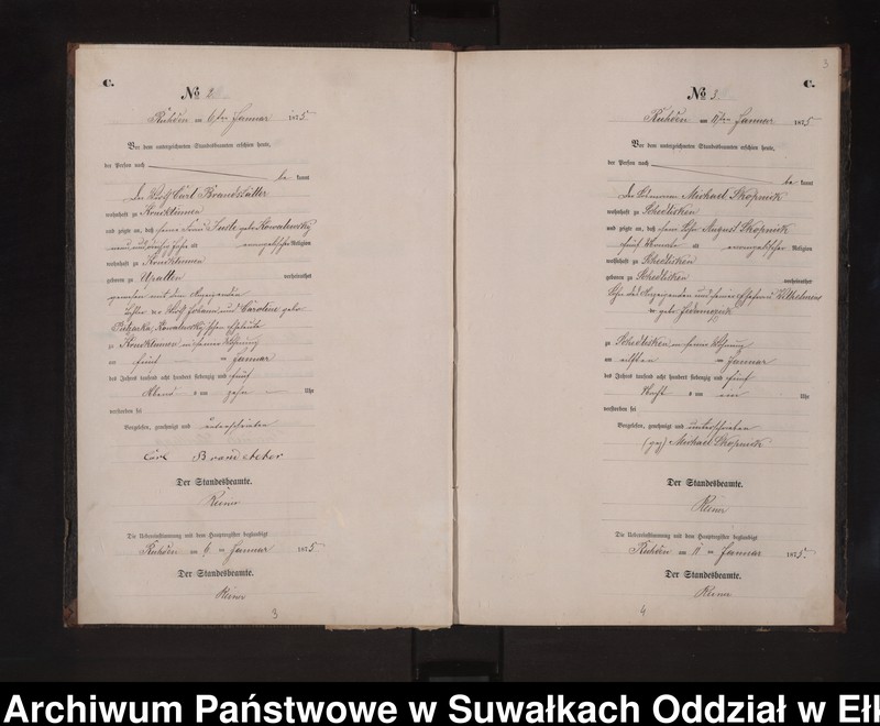 image.from.unit.number "Sterbe-Neben-Register des Preussischen Standes-Amtes Stasschwinnen Kreis Loetzen"