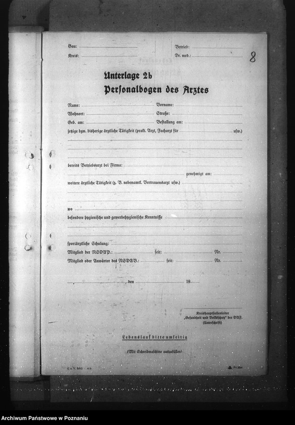 Obraz 12 z jednostki "Einsetzung eines Vertrauensarztes und Errickung eines Sprechzimmers"