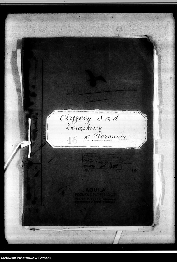 Obraz 4 z jednostki "Okręgowy Sąd Związkowy w Poznaniu"