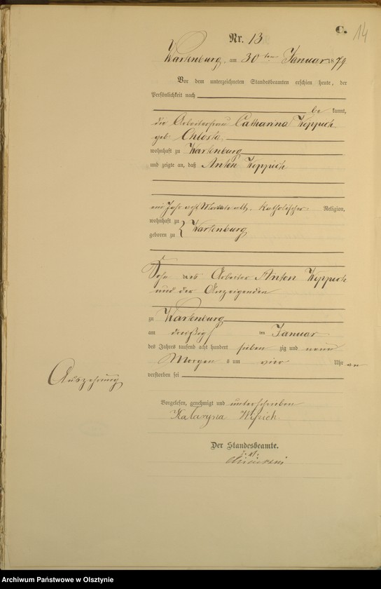 image.from.unit.number "Sterbe-Haupt-Register Nr 1 - 126"