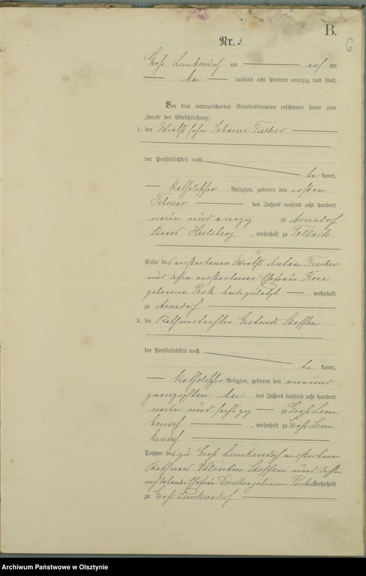 image.from.unit.number "Heiraths-Haupt-Register Nr 1 - 9"