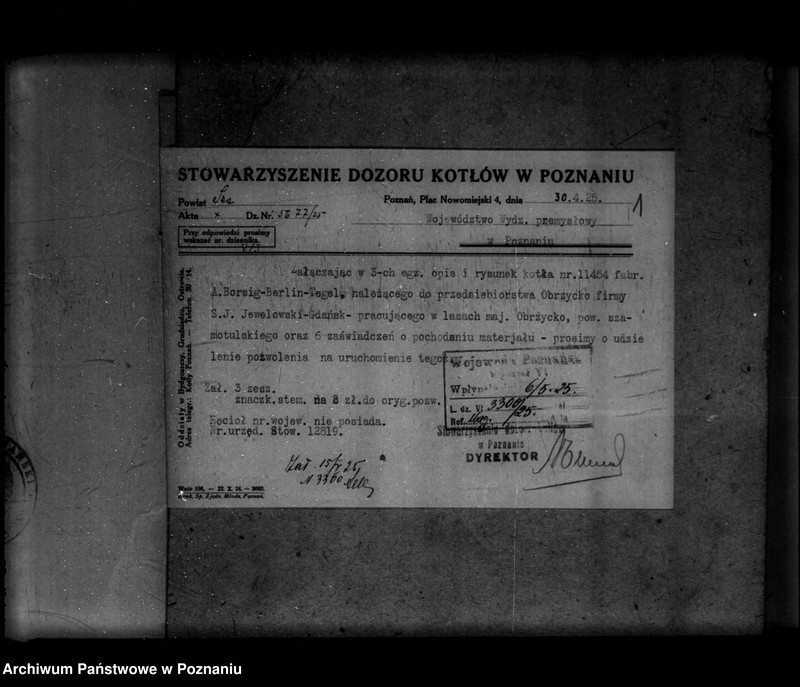 Obraz 5 z jednostki "Przedsiębiorstwo Obrzycko Firma S.J. Jewelowski Gdańsk, Eksploatacja lasów nr woj. kotła 5813"