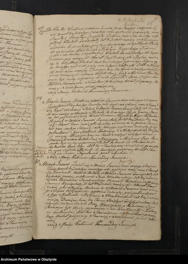 image.from.unit.number "Akta Urodzenia, Zeyścia y Małżeństw Gminy Janowskiey Obwodu Przasnyskiego Wojewodztwa Płockiego za Rok 1834"
