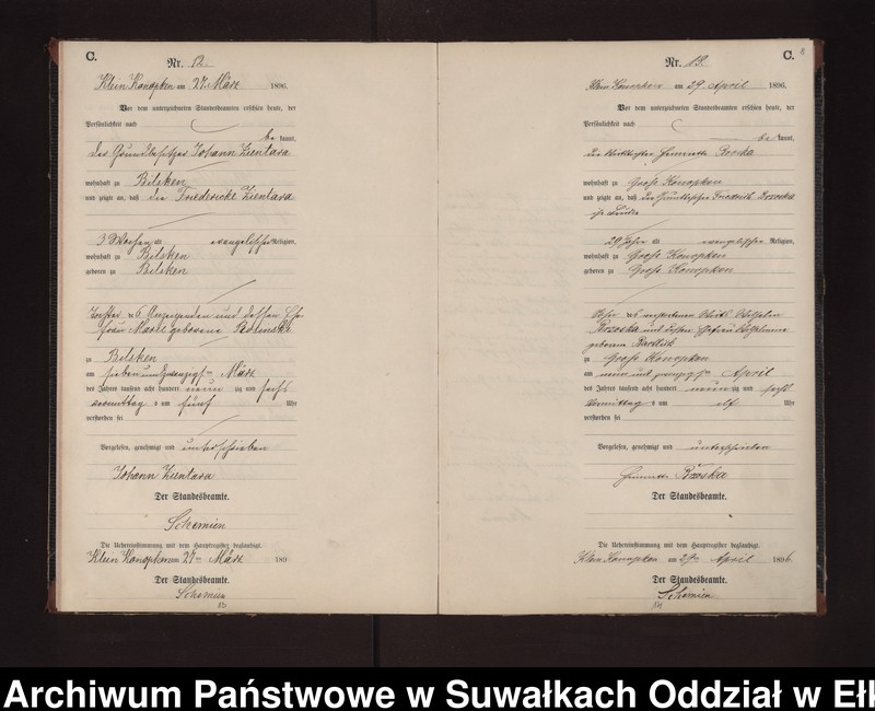 image.from.unit.number "Sterbe-Neben-Register des Preussischen Standes-Amtes Gross Konopken Kreis Loetzen"