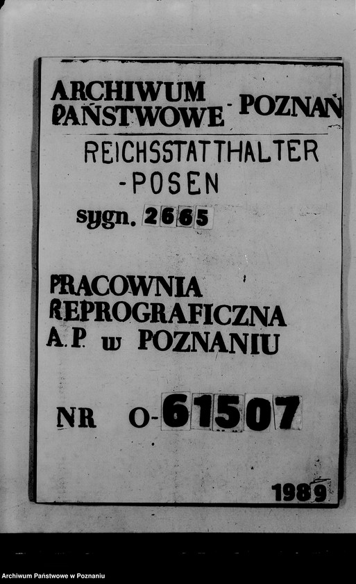 Obraz 1 z jednostki "Korespondencja i plany sytuacyjne ogródków działkowych w Poznaniu"
