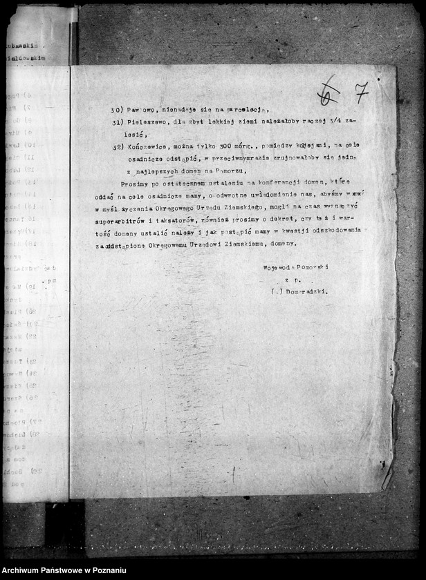 image.from.unit.number "Sprawy agrarnej reformy Urząd Osadniczy - organizacja"