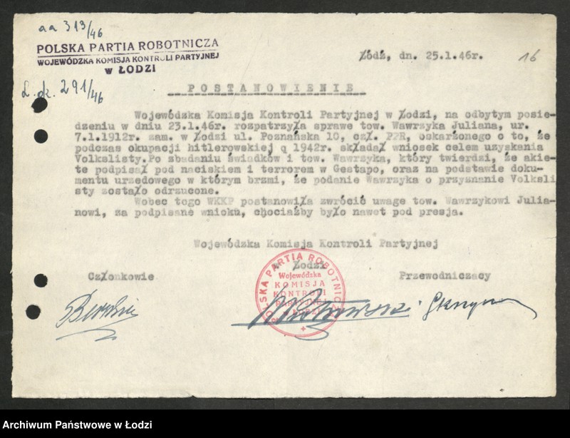 Obraz 17 z jednostki "Postanowienia [i oskarżenia] Komisji"