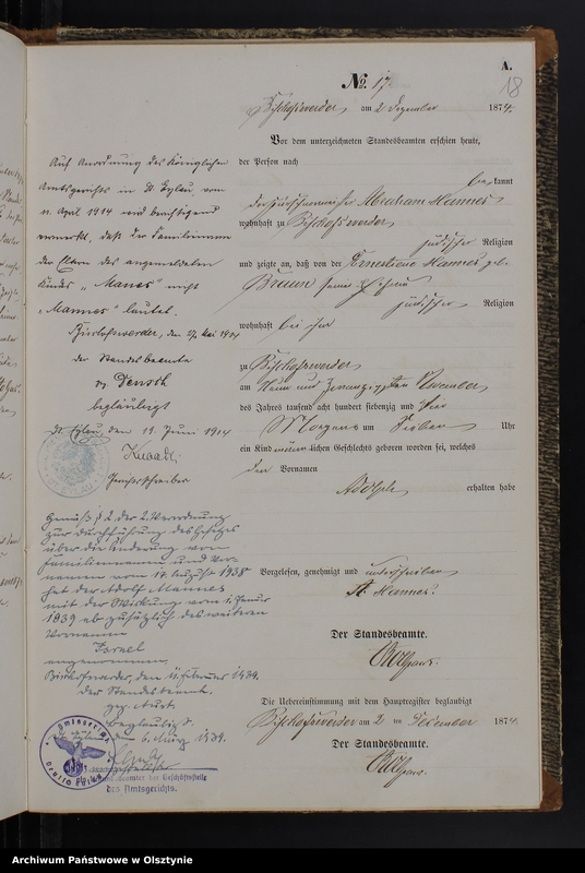 image.from.team "Urząd Stanu Cywilnego w Biskupcu Pomorskim pow. iławski (dawny pow. suski )"