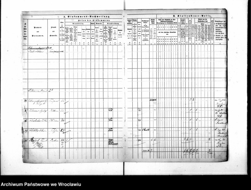 image.from.unit.number "Klassensteuerrolle nebst Eikommens - Nachweisung"